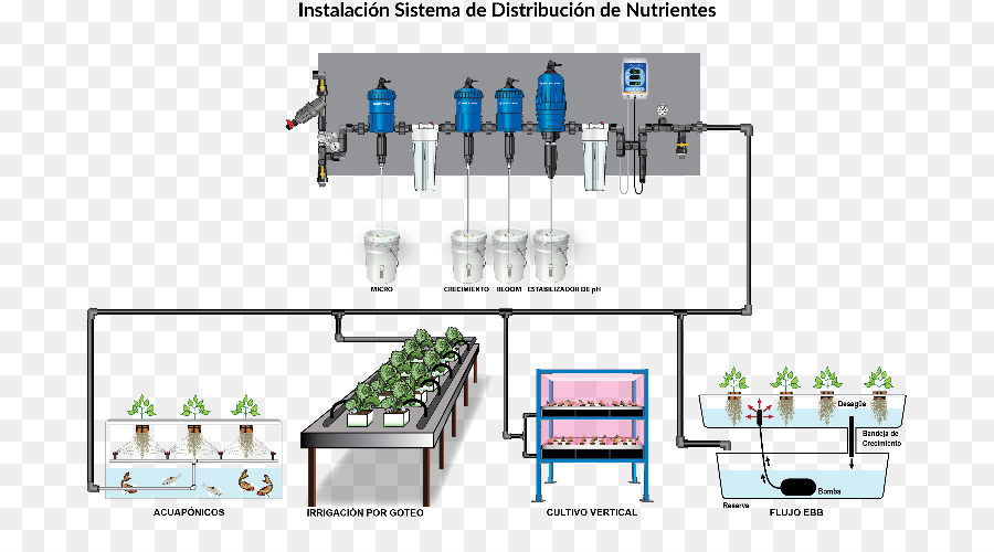 A Hidroponia，Irrigação PNG