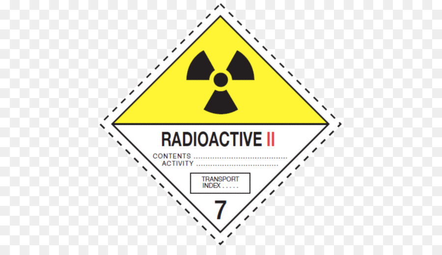 Hazmat Substâncias Radioativas Classe 7，Mercadorias Perigosas PNG