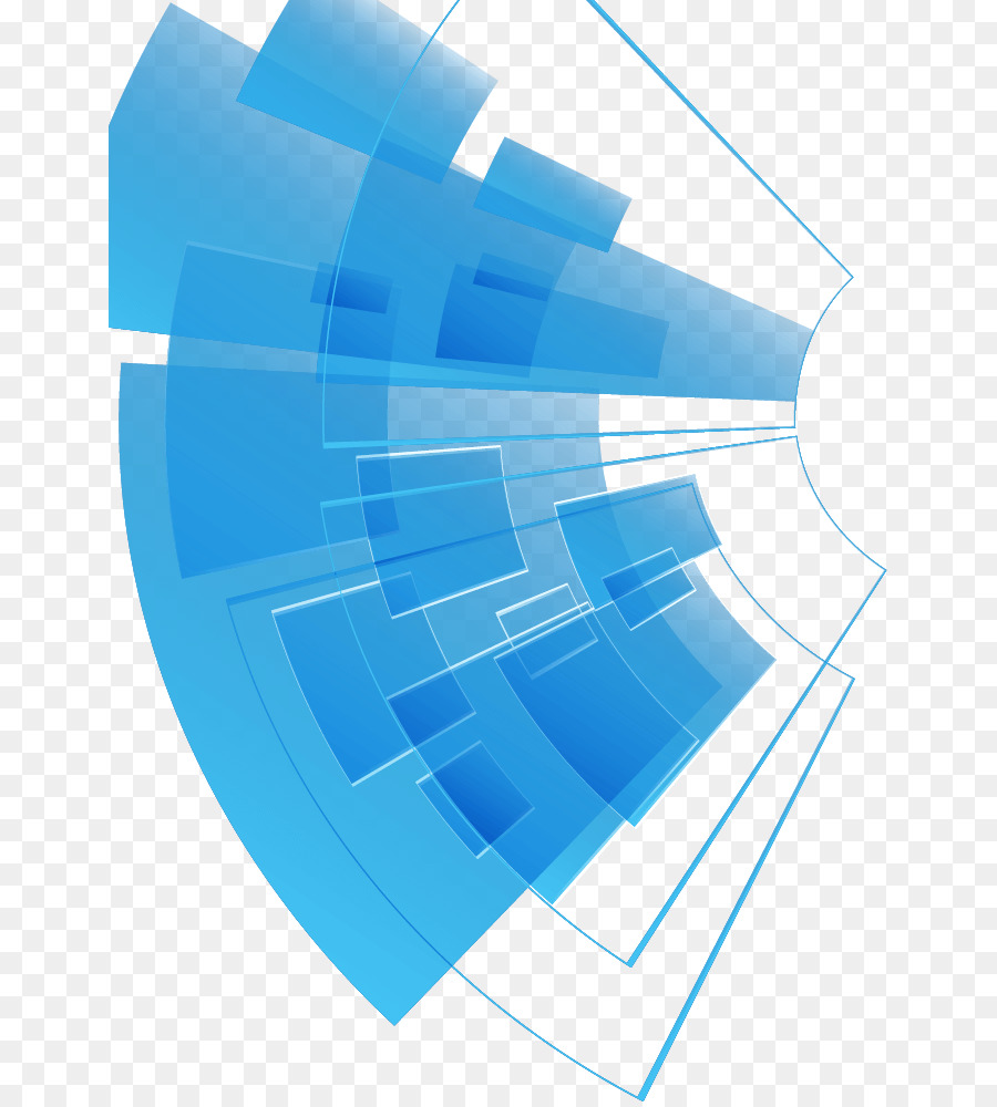 Desenho Abstrato，Azul PNG