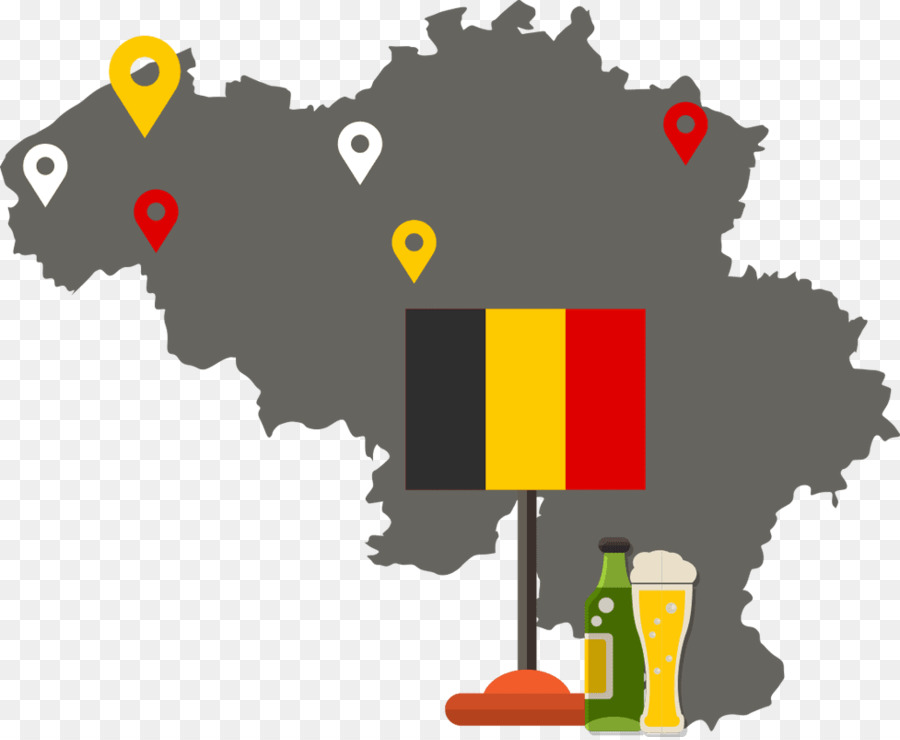 Bélgica，Vetor Mapa PNG