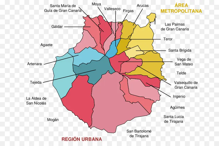 Mapa，Regiões PNG