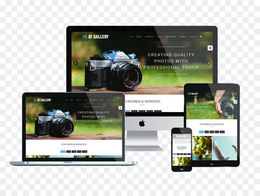 Responsive Web Design，Modelo PNG