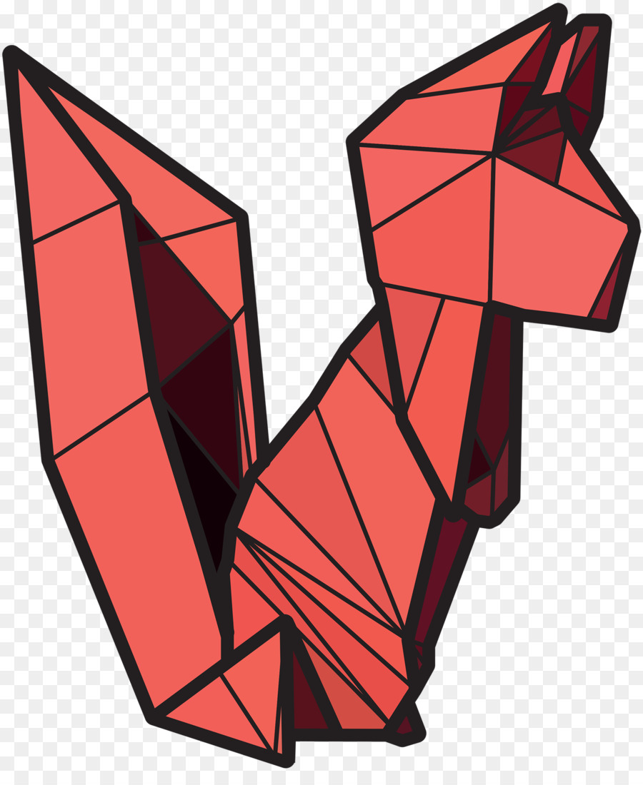 Esquilo De Origami，Papel PNG