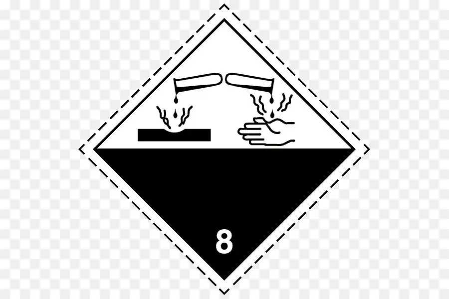Hazmat Classe 8 Substâncias Corrosivas，Substância Corrosiva PNG