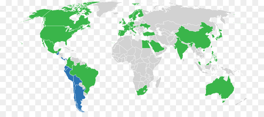 Mapa Mundial，Países PNG