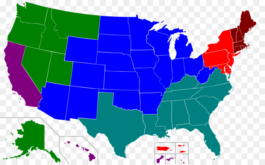 Estados Unidos，Vermelho Estados E Azul Estados PNG