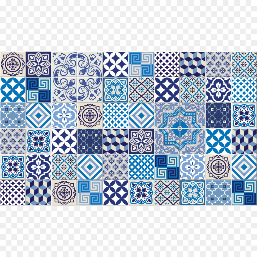 Azulejos Azuis，Mosaico PNG