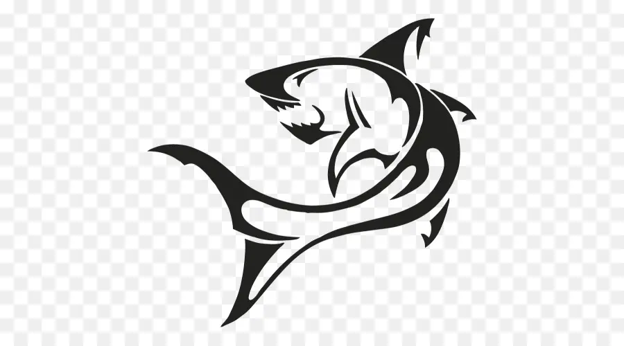 Tubarão，Estêncil PNG