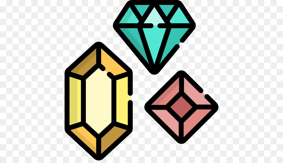 Diamantes Coloridos，Gemas PNG