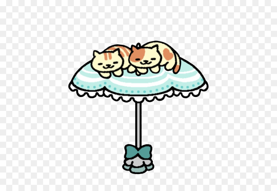 Gatos No Guarda Chuva，Bonitinho PNG