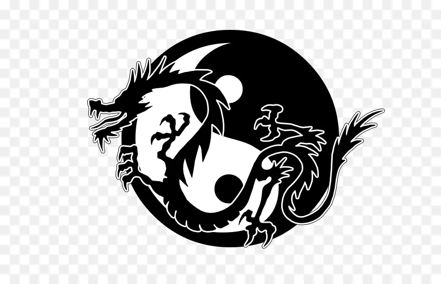 Dragão，Yin Yang PNG