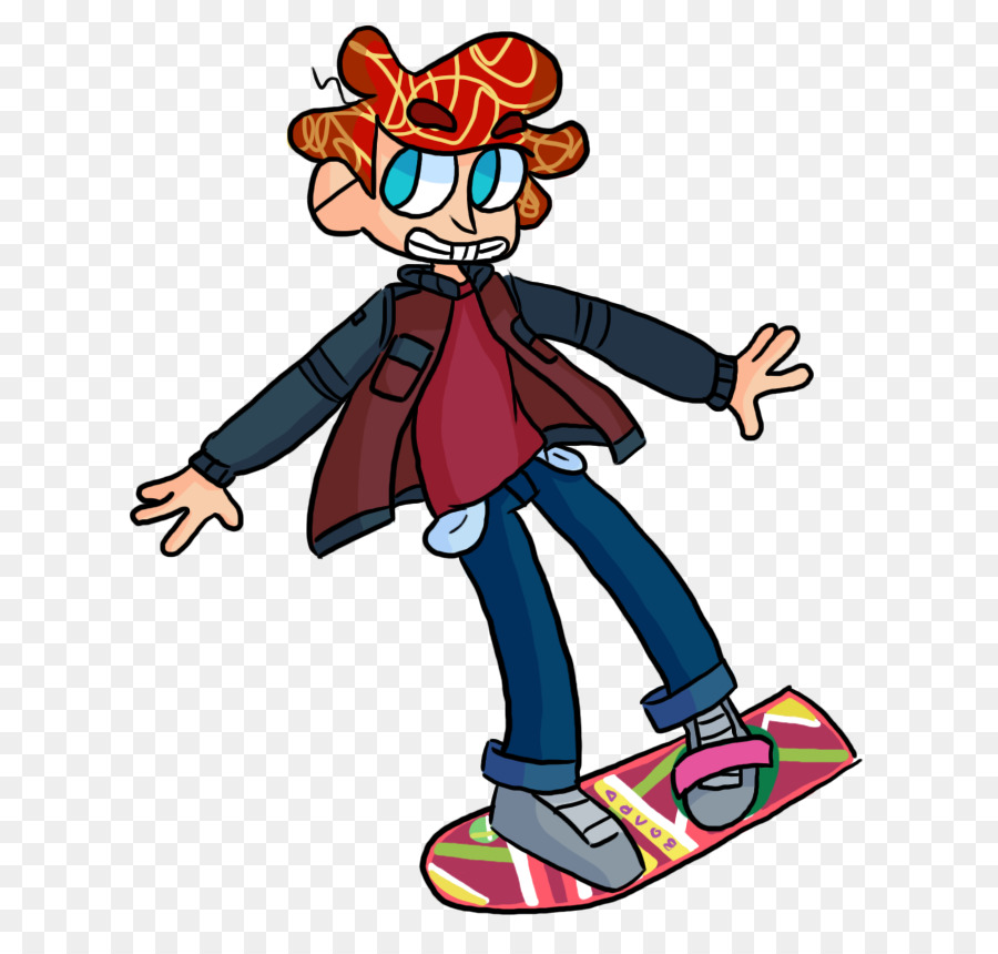 Menino Dos Desenhos Animados，Hoverboard PNG