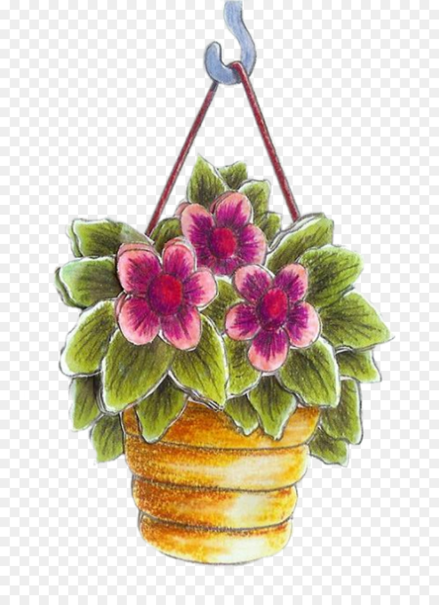 Flowerpot，Violeta PNG