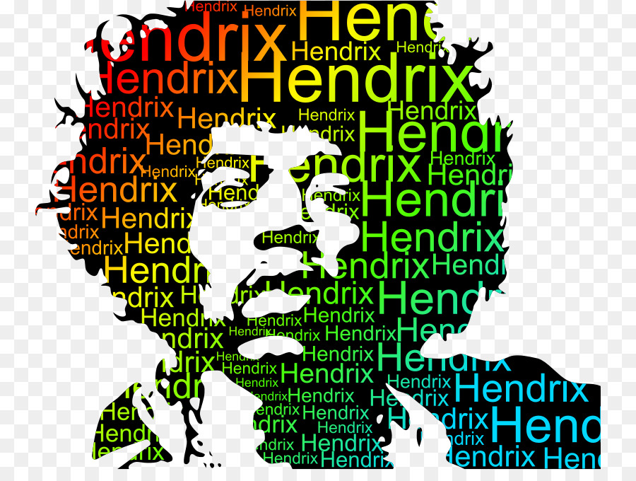 Silhueta Hendrix，Texto PNG