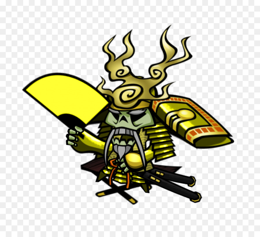 Esqueleto Samurai，Samurai PNG