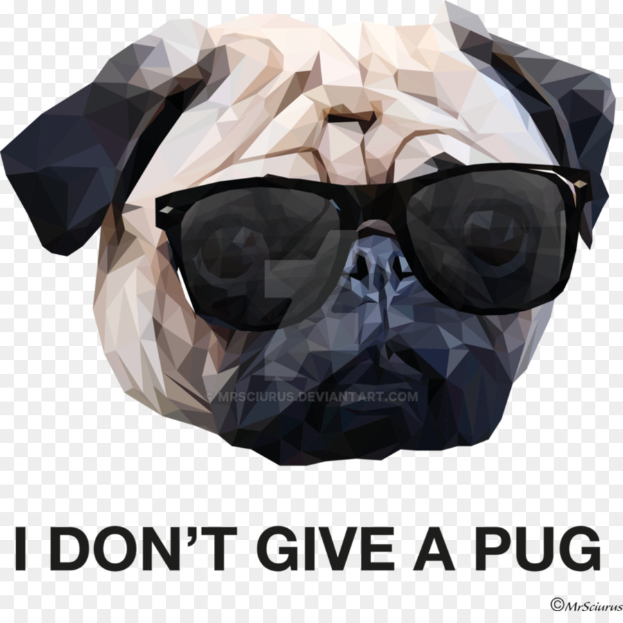 Pug，óculos PNG