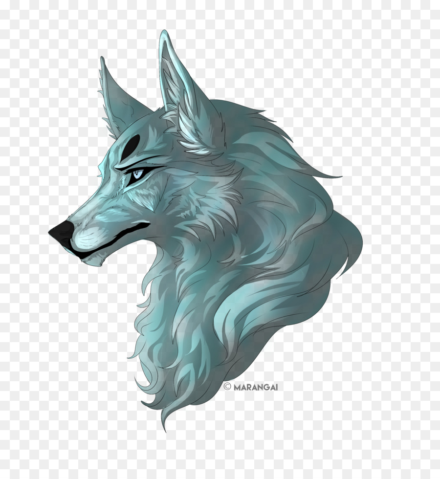 Lobo Com Cabelo Verde，Lobo PNG