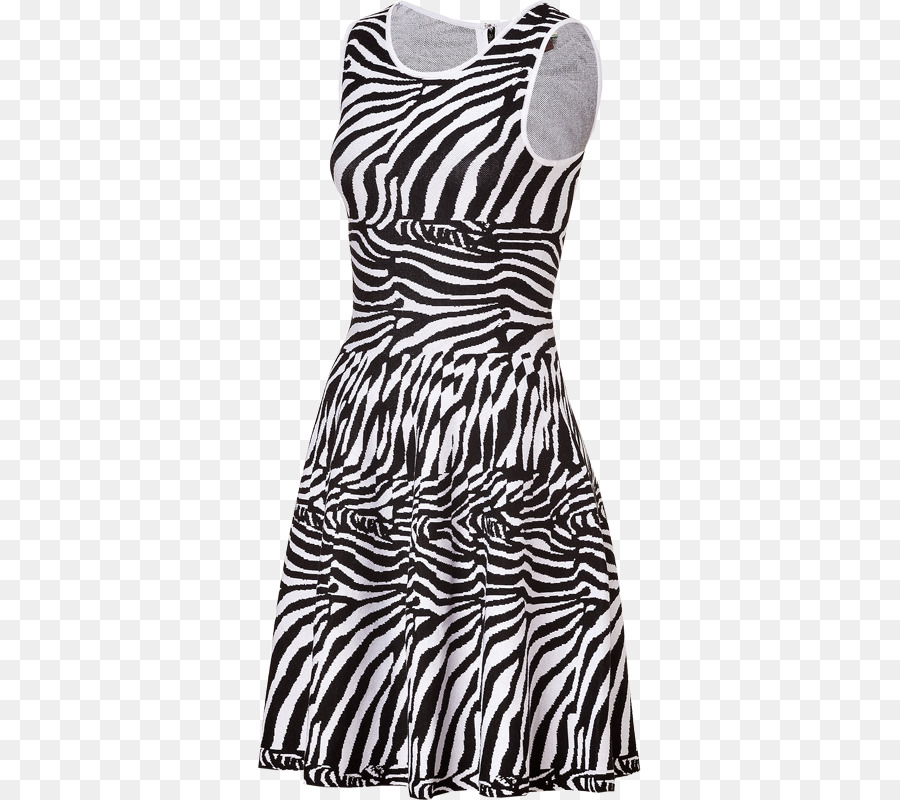 Vestido Zebra，Preto E Branco PNG