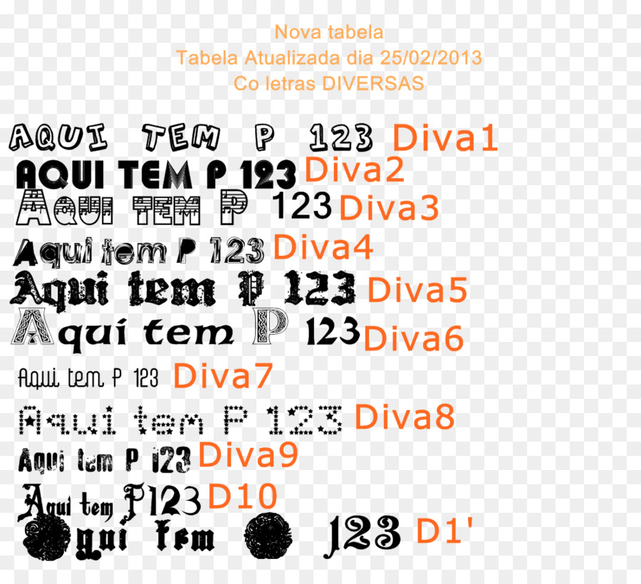 Nome，Letra PNG