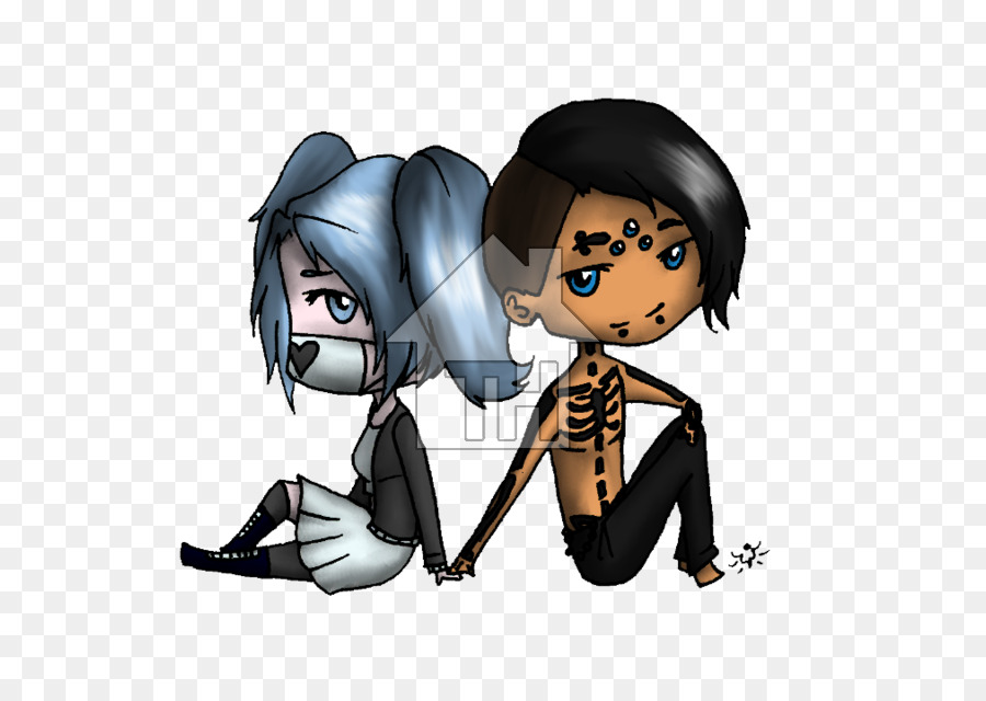 Cartoon，Cabelo Preto PNG