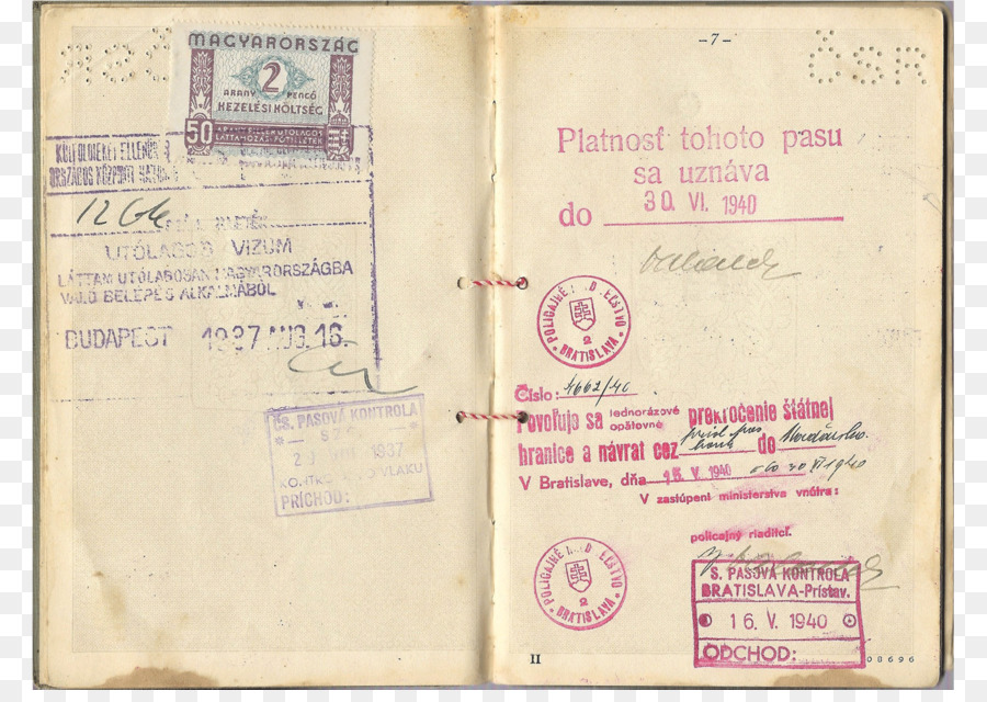 Passaporte，Selos PNG