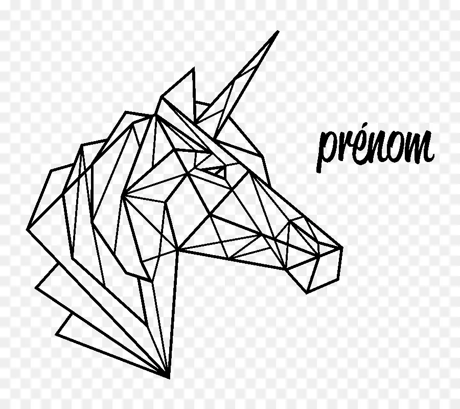 Origami，Unicórnio PNG