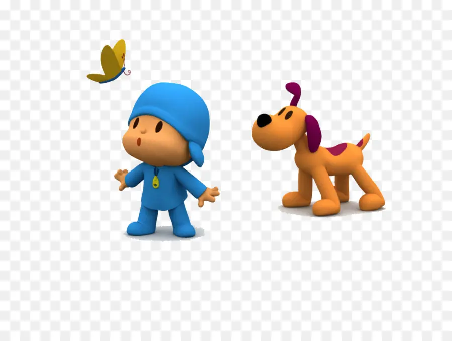 Pocoyo E Cachorro，Desenho Animado PNG