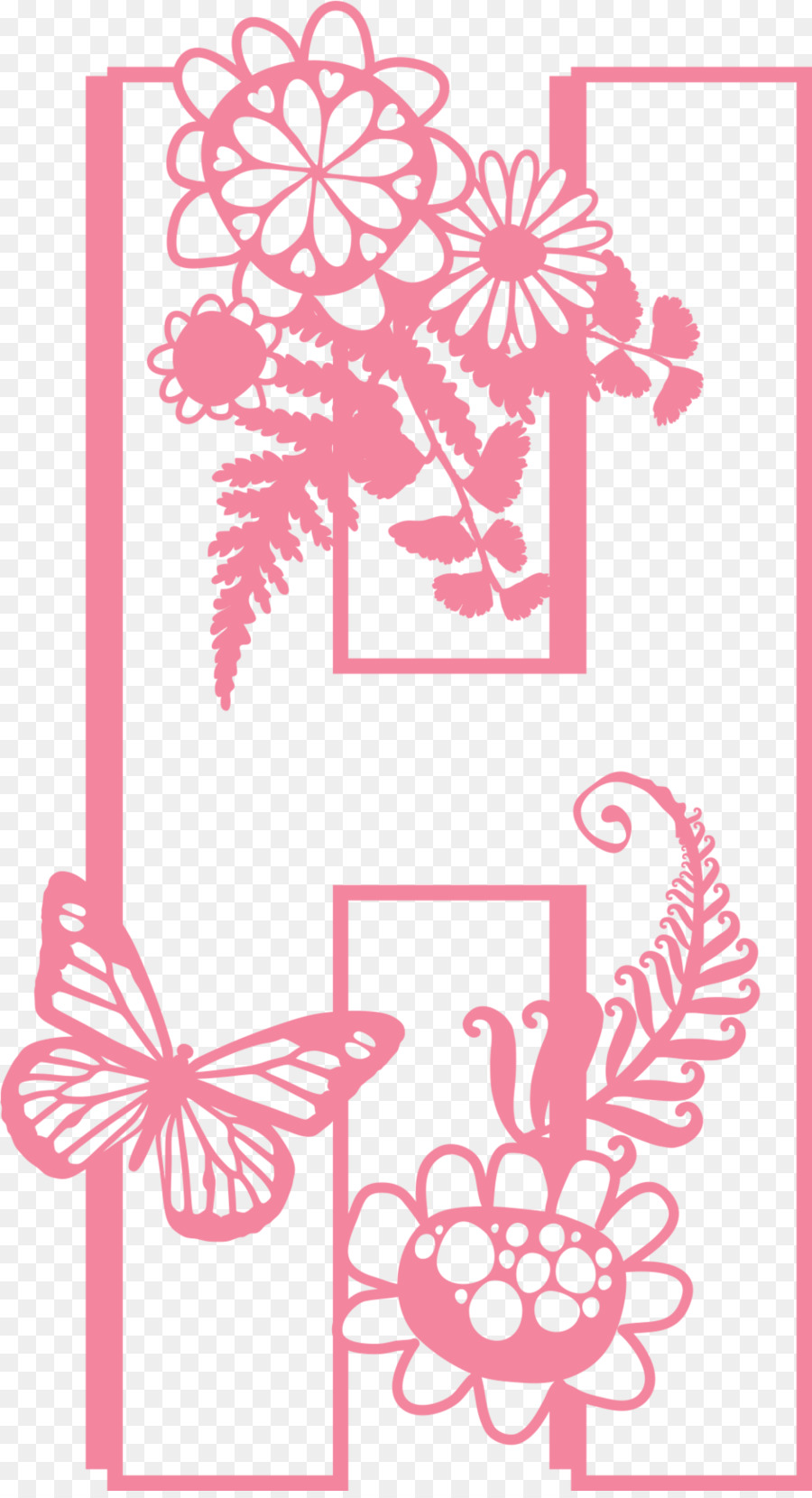 Design Floral，H PNG