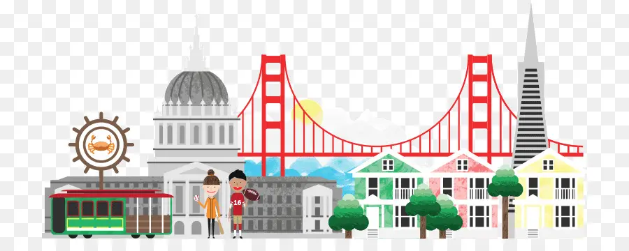 San Francisco，Cartoon PNG