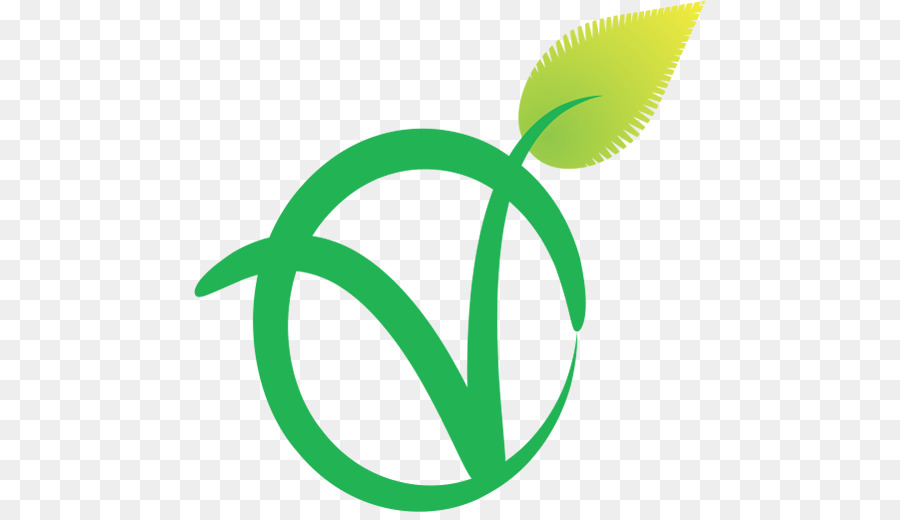 Logo de ilustração vetorial de planeta vegetariano vegan de