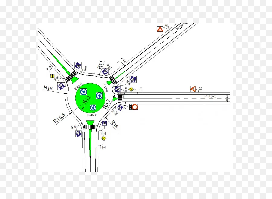 Diagrama De Rotatória，Tráfego PNG