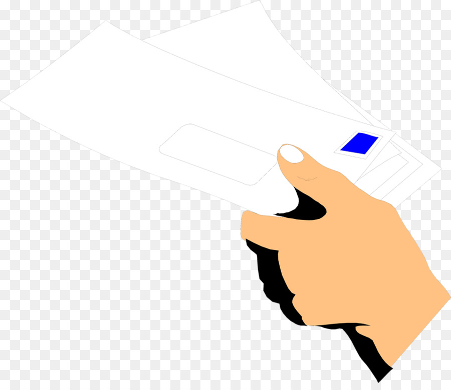 Mão Segurando Envelopes，Correspondência PNG