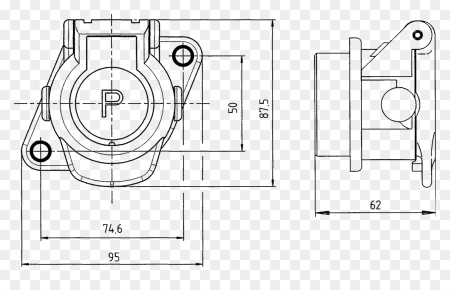 Desenho Técnico，Maçaneta Da Porta PNG