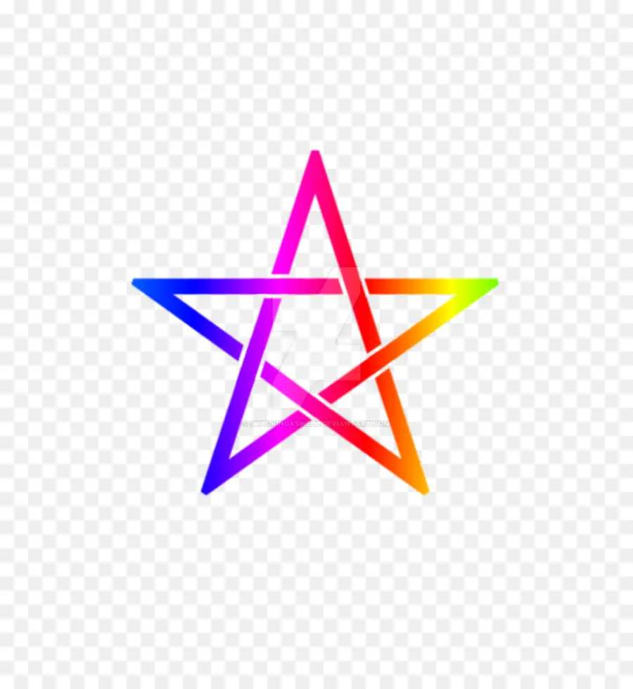 Estrela Arco íris，Colorido PNG