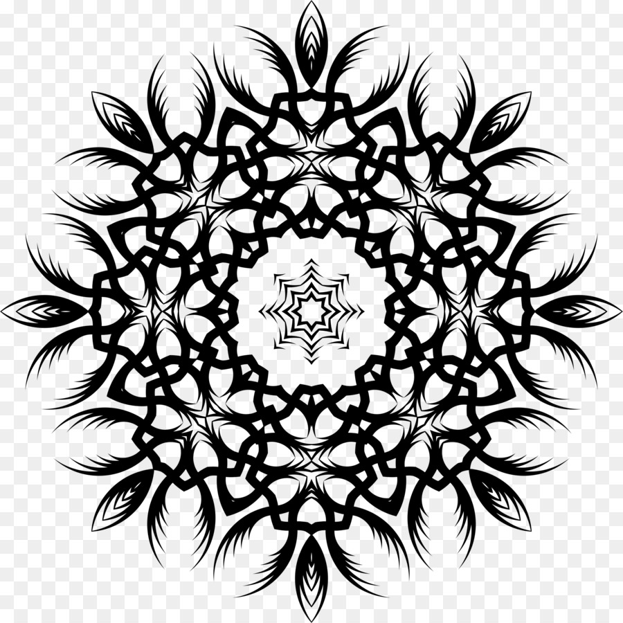 Mandala Negra，Padrão PNG