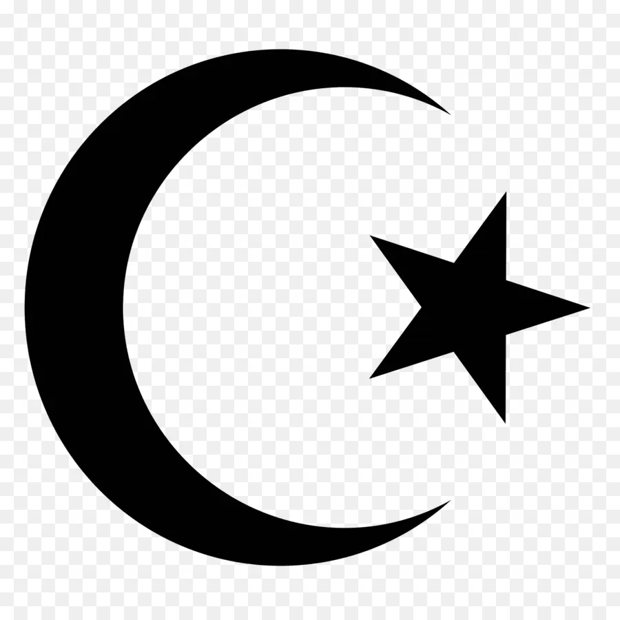 Estrela E Crescente，Símbolos Do Islã PNG
