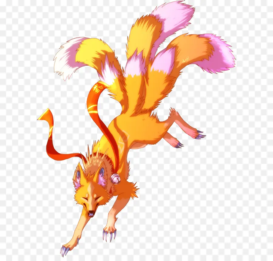 Ninetailed Fox，Kitsune PNG