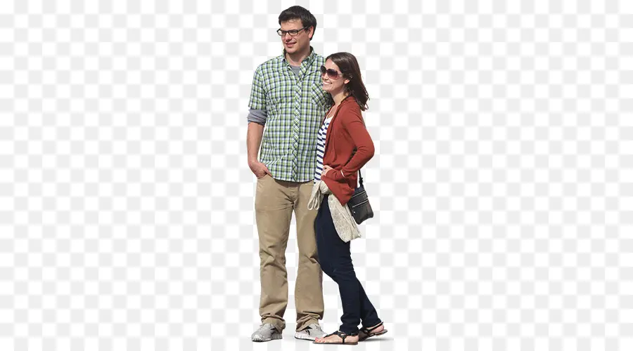 Casal，De Pé PNG