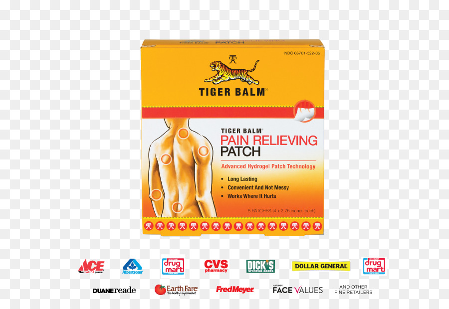 Tiger Balm，Transdermal Analgésico Patch PNG