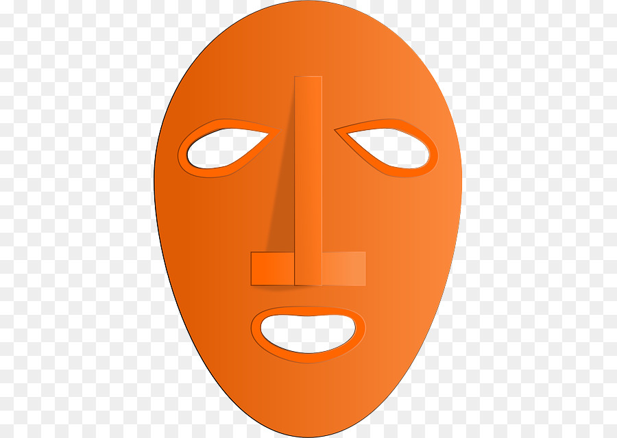 Máscara Laranja，Face PNG