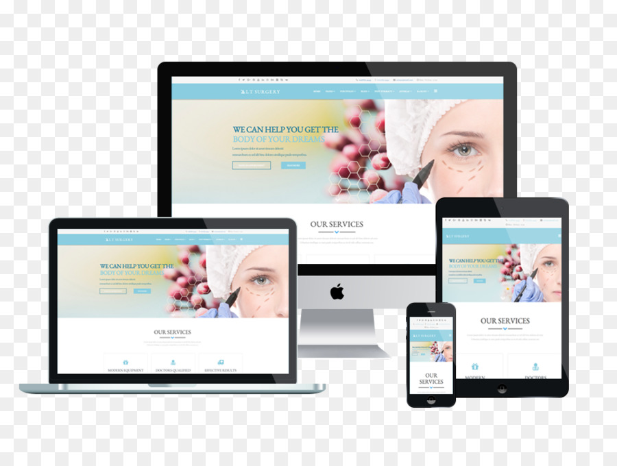 Responsive Web Design，Modelo PNG