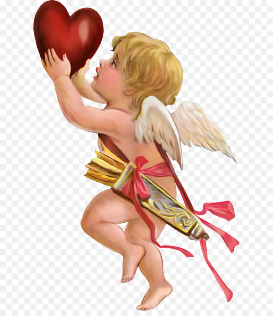 Cupido Com Coração，Coração PNG