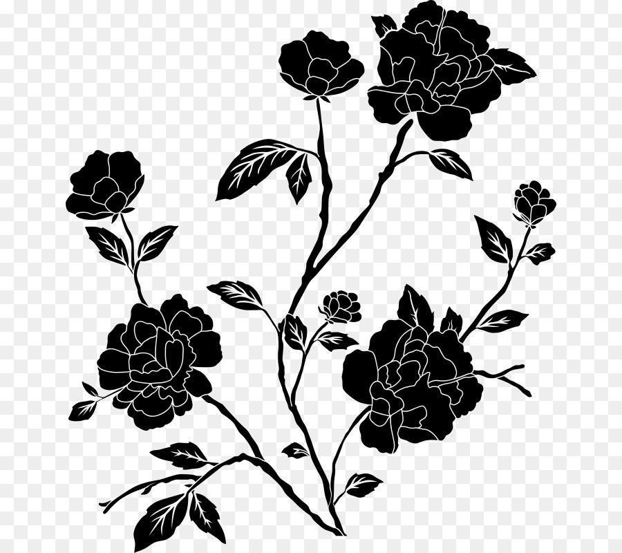 Arco De Flores Preto E Branco Png Para Criar Adicionar 37 Peças Imagens De Flores 5520