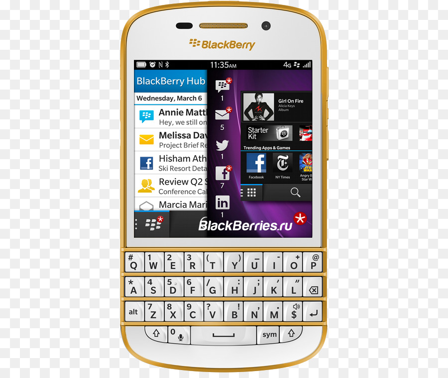 Blackberry Z10，Smartphone PNG