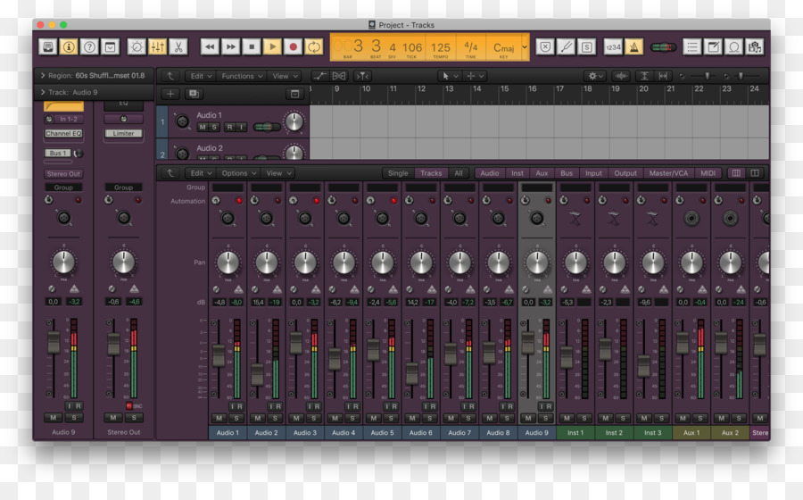 Audio Mixers，O Logic Pro PNG