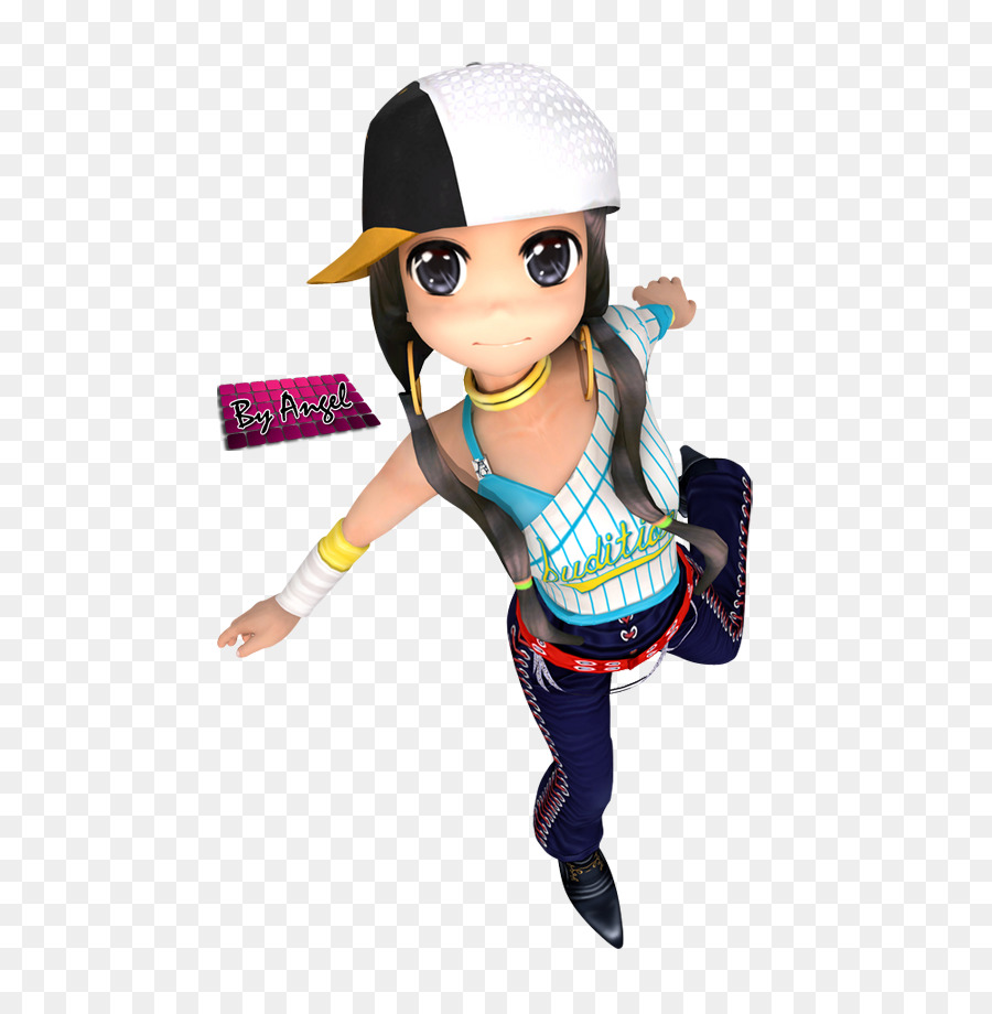 Garota Animada Em Roupa Casual，Boné PNG