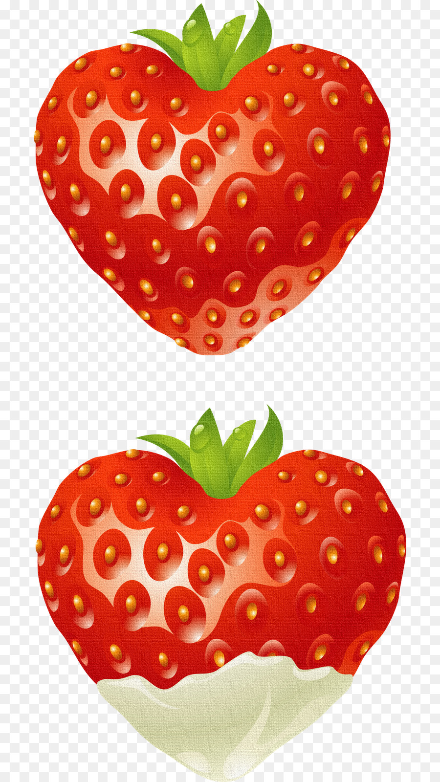 Morango Em Formato De Coração，Vermelho PNG