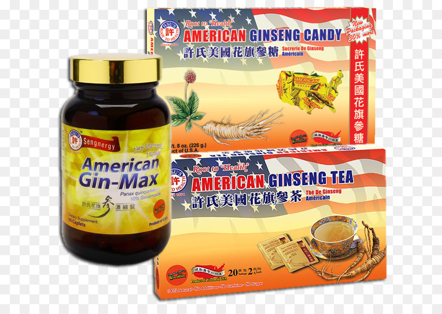 Suplemento Alimentar，Ginseng Americano PNG