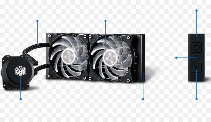 Computador Com Sistema De Resfriamento De Peças，Cooler Master PNG