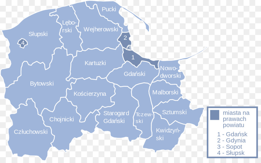 Gdansk，Divisão Administrativa Voivodia Da Pomerânia PNG